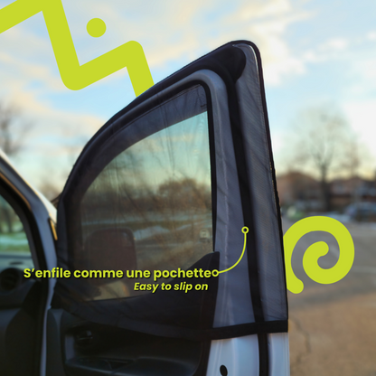 Bug screen for Dodge Grand Caravan door, offering optimal protection against mosquitoes while allowing you to enjoy fresh air. With this mosquito net specifically designed for the Dodge Grand Caravan, you can lower your windows without letting mosquitoes in. Enjoy your travels in peace with this durable and easy-to-install mosquito net for your Dodge Grand Caravan, keeping mosquitoes out while letting fresh air in.