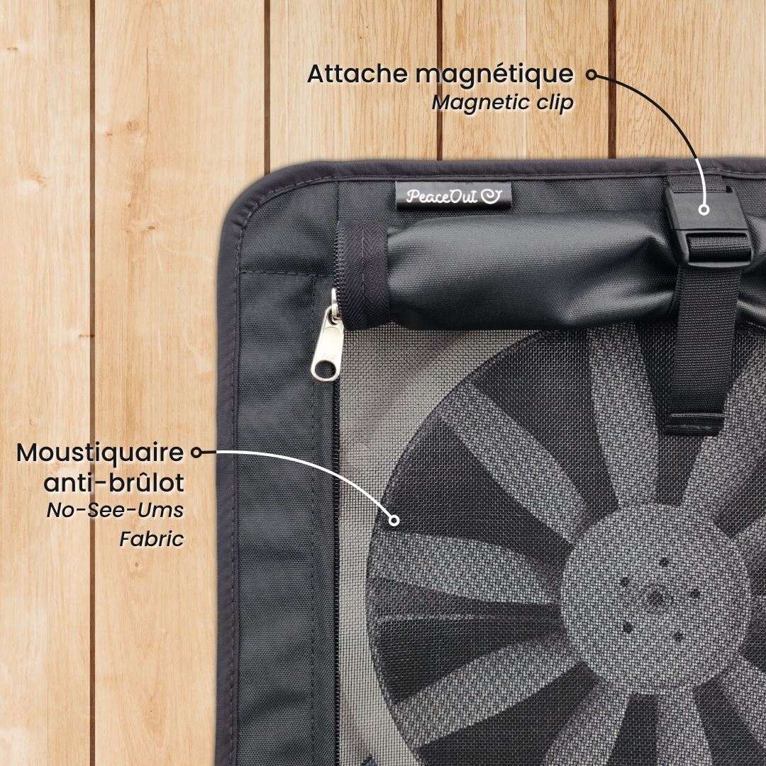 Moustiquaire & Rideau Opaque Ventilateur de toit