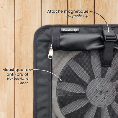 Moustiquaire & Rideau Opaque Ventilateur de toit